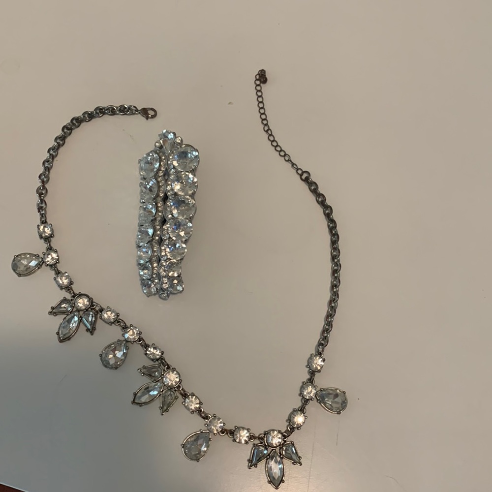 Fun rhinestone necklace and broach/pendant/hair clip(CABI clip)